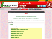 Tablet Screenshot of concursos.ifc.edu.br