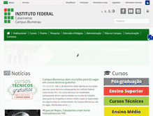 Tablet Screenshot of blumenau.ifc.edu.br